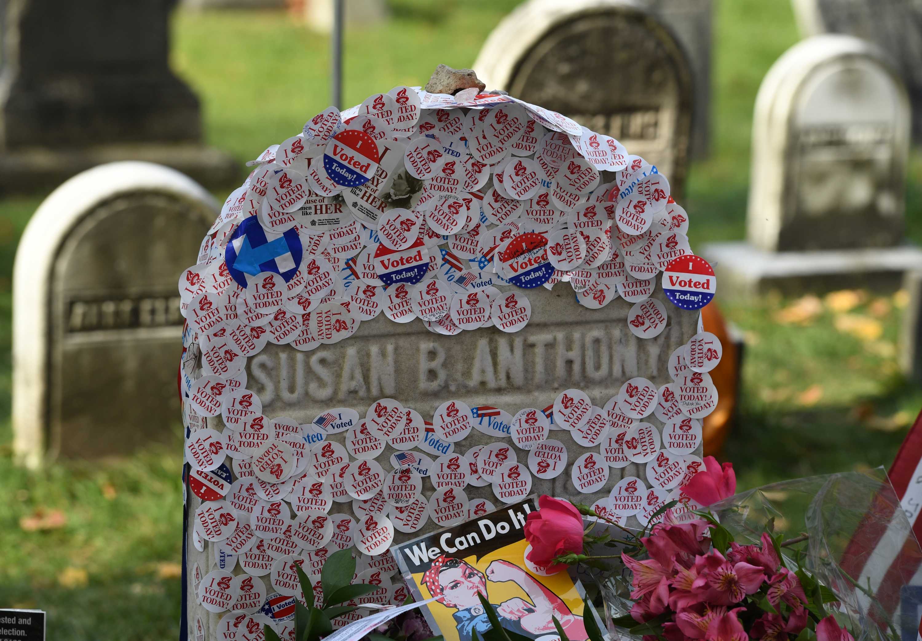 US Election: Voters Flock To Grave Of Key Suffragette Figure Susan B ...