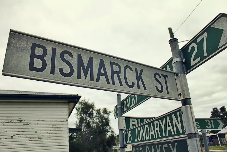 A street sign in Maclagan