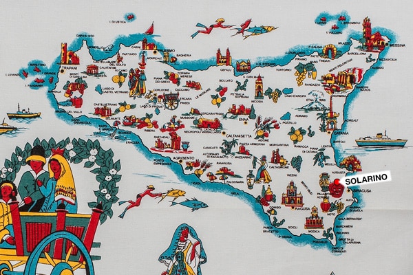 A map of Sicily