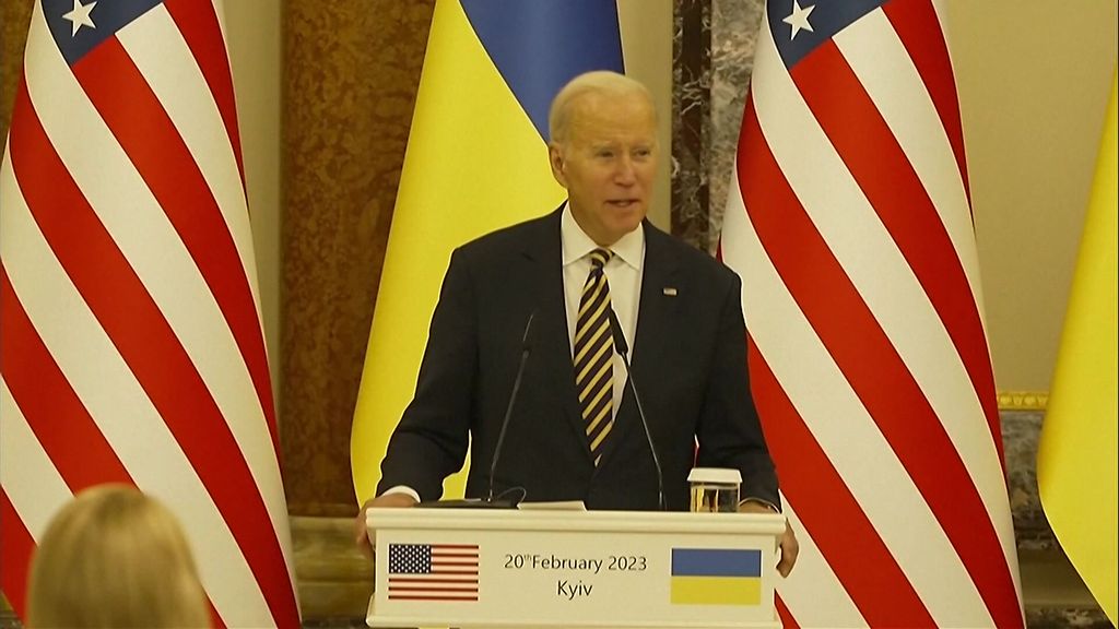 US President Joe Biden pledges to continue support for Ukraine - ABC News