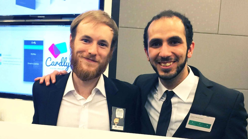 Andrew Clapham and his Imagine Team colleague Zakaria Bouguettaya were recognised at the Digital Canberra Challenge.