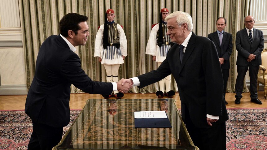 Alexis Tsipras takes oath after election win