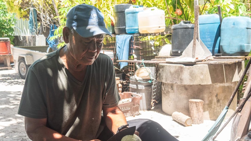 The Home Island copra industry folded in the 1980s, but the Cocos Malay elders still have deft skills.