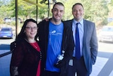 Simone Andersen, Dave Andersen and Dr Jason Brown in Brisbane in July 2015