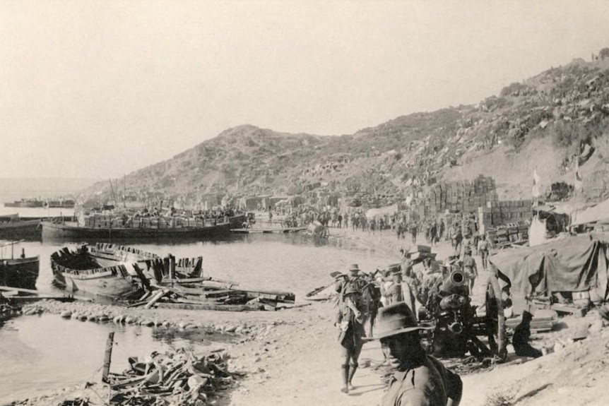 Anzac Cove historical image.