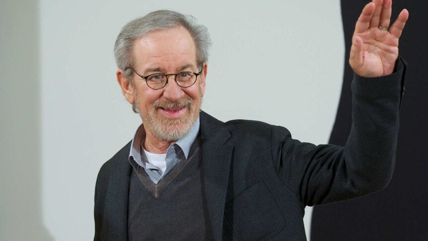 Director Steven Spielberg attends the Lincoln photocall.