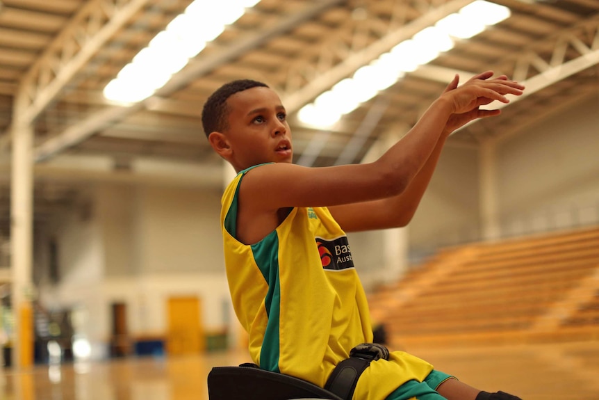 11-year-old wheelchair basketballer Jaylen Brown