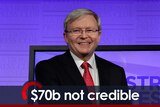 Kevin Rudd's $70 billion black hole claim not credible