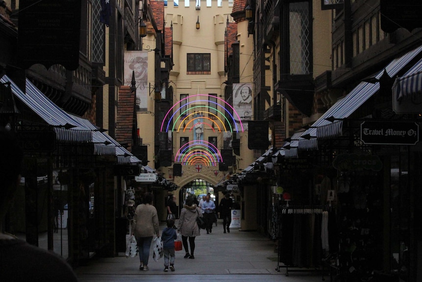 A shopping arcade in Perth