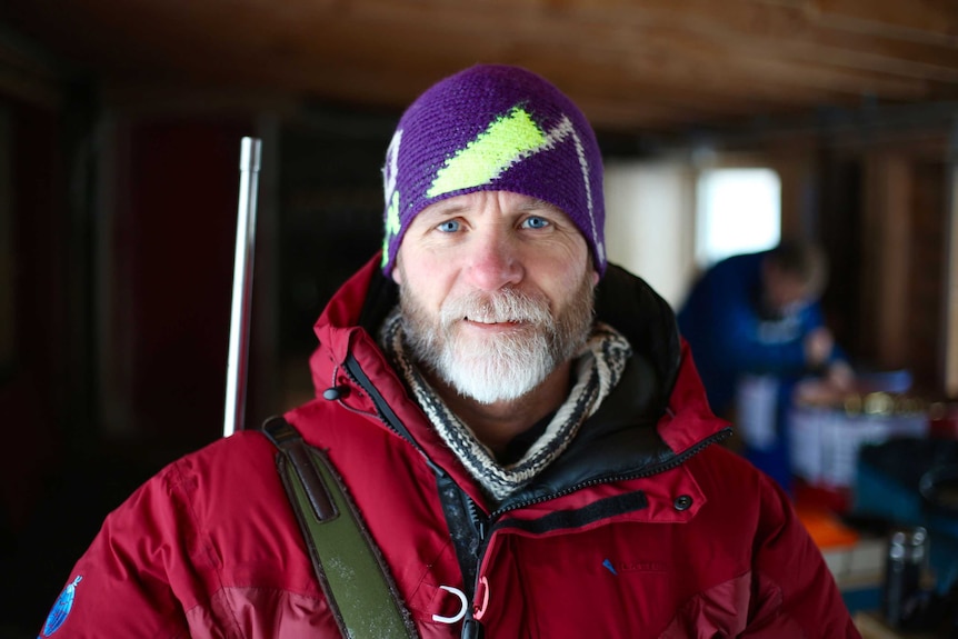 Frede Lamo who teaches newcomers to Svalbard how to protect themselves from polar bears.