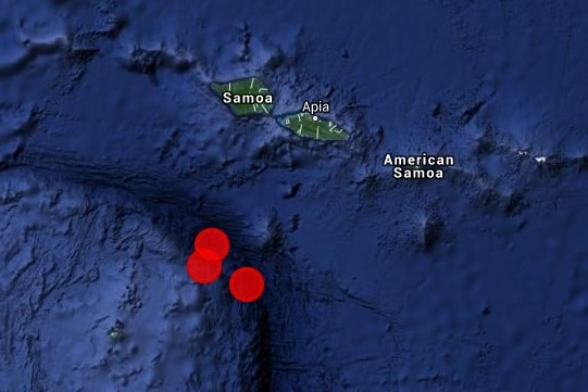 A series of strong earthquakes have struck in the Pacific between Samoa and Tonga