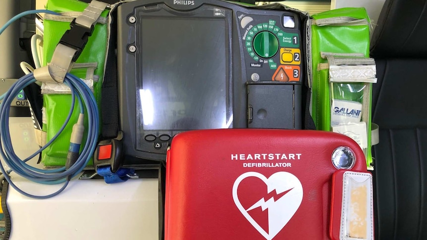 The basic model defibrillator and Philips HeartStart MRx