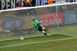 Frank Lampard's shot for England goes over the line but is ruled out during the 2010 World Cup.