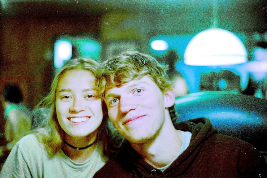 Riley Howell pictured with his girlfriend Lauren Westmoreland on September 1, 2017.