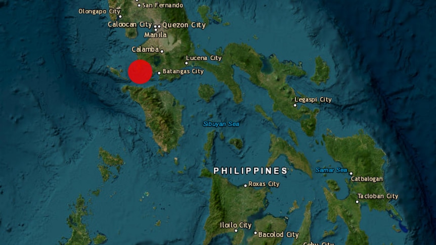A 6.2-magnitude earthquake hits the province of Mindoro in the northern Philippines