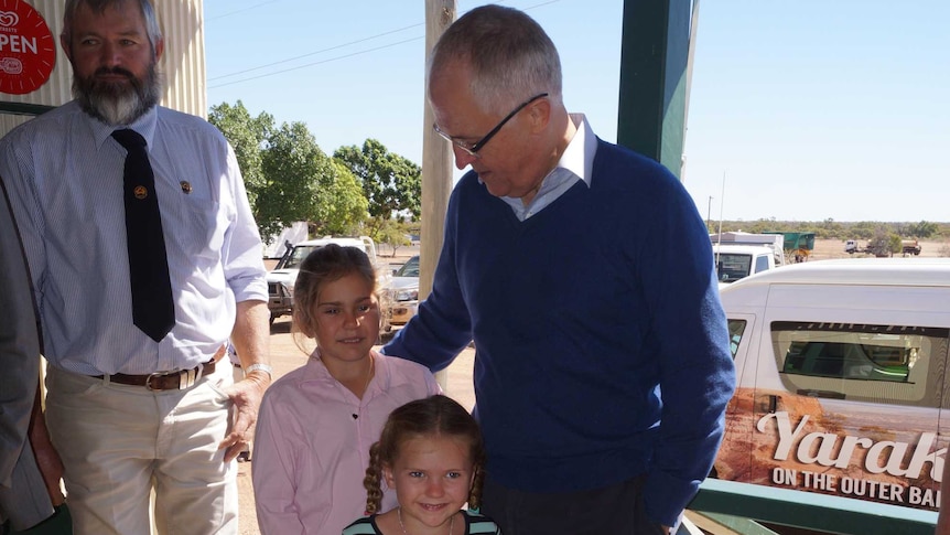 Malcolm Turnbull in Yaraka