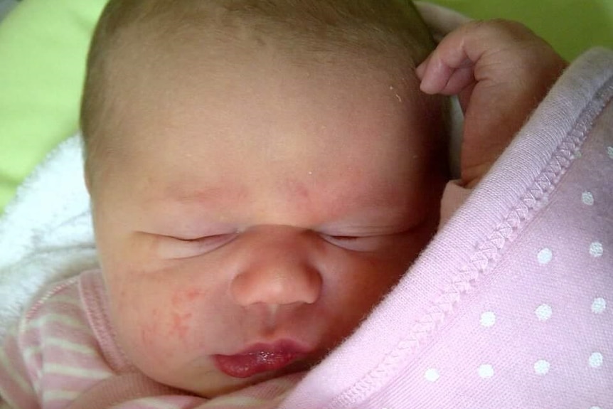 One-month-old Paige Humphreys
