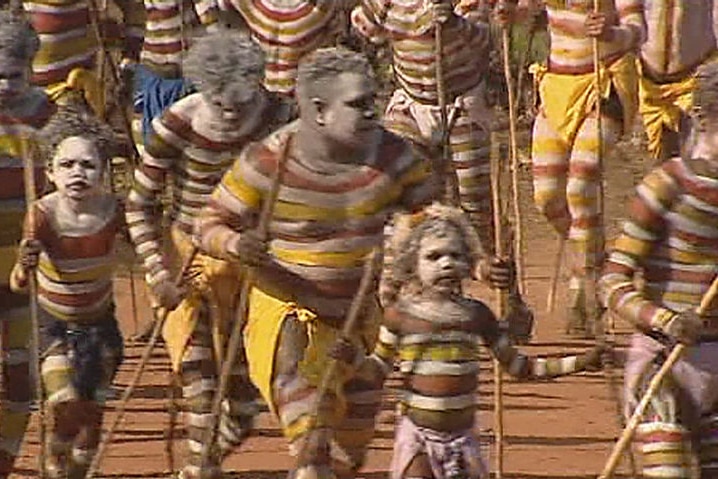 Aboriginal children dancing, 1995