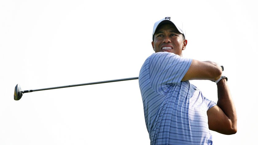 Tiger Woods says he likes the bunkers on Melbourne's golf courses.
