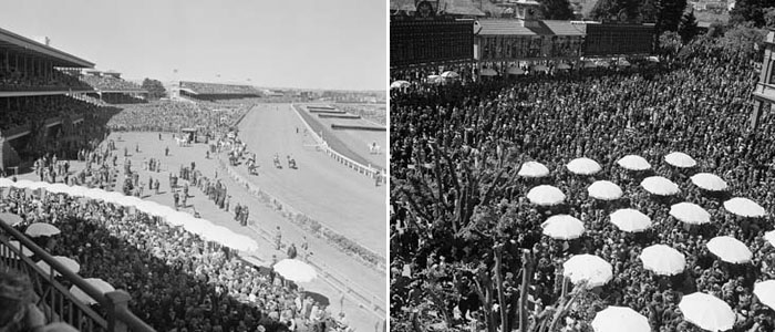Caulfield Cup day 1945