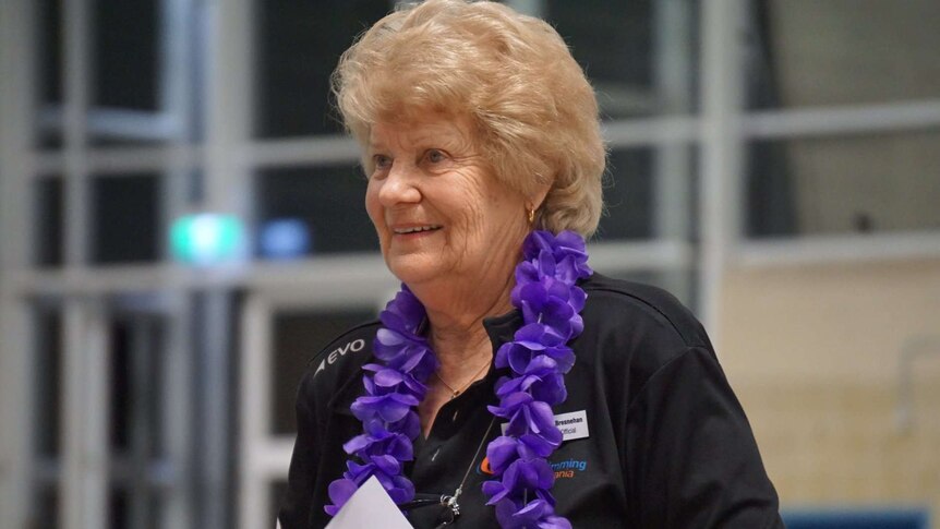 Swimming volunteer Margaret Bresnehan