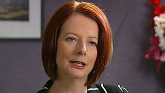 Prime Minister Julia Gillard on the 7:30 Report