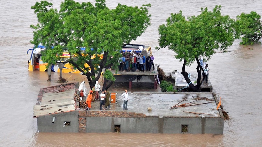 Flash flooding in India