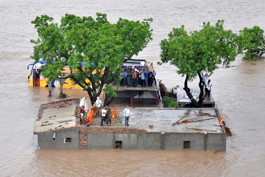 Flash flooding in India