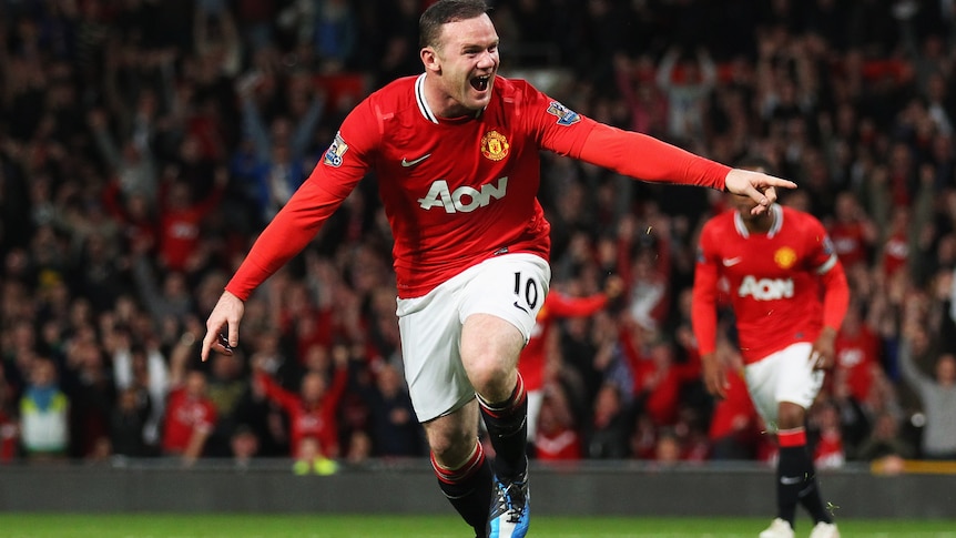 Rooney shows his joy