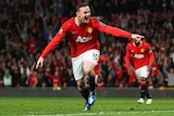 Rooney shows his joy