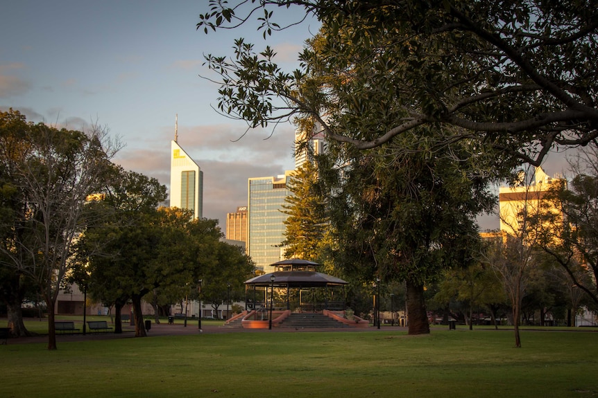 Russell Square, at the western end of Northbridge. July 26, 2016