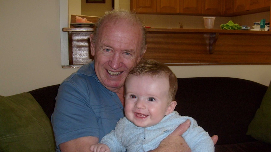Michael McFadden with grandson