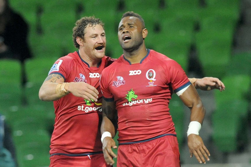 Eto Nabuli (right) will make his Test debut for the Wallabies against Scotland.