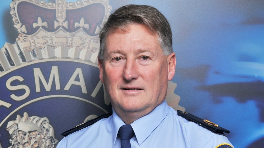 Retiring Tasmanian Assistant Commissioner of Police Glenn Frame.