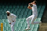 Dale Steyn troubles the Australia A batting order at the SCG.