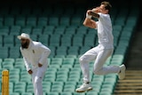 Dale Steyn troubles the Australia A batting order