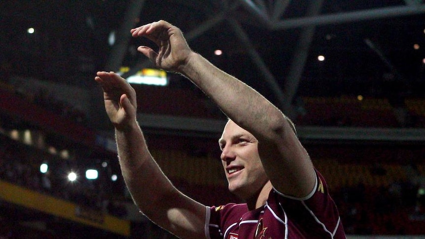 Locky's last hurrah: Queensland skipper Darren Lockyer, with 36 Origin caps, bows out a legend.