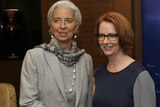 Julia Gillard meets IMF chief Christine Lagarde