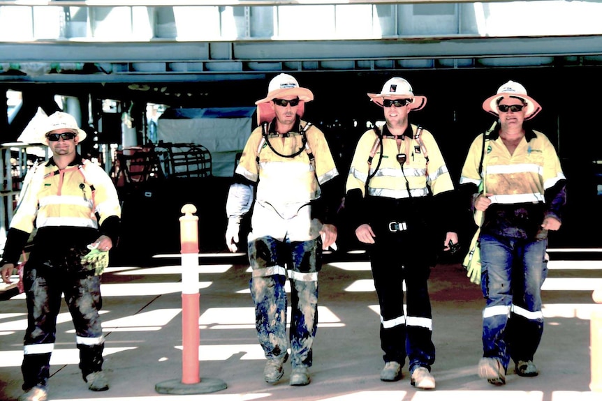 Bladin Point gas processing facility workers