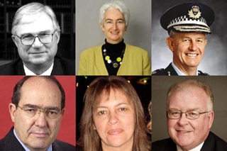 Six commissioners of a royal commission into child sexual abuse