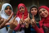 Egyptian women vote