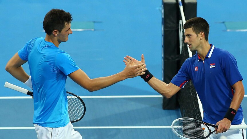 Djokovic congratulates Tomic