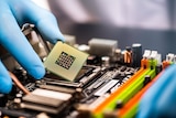 Stock photo of a computer chip