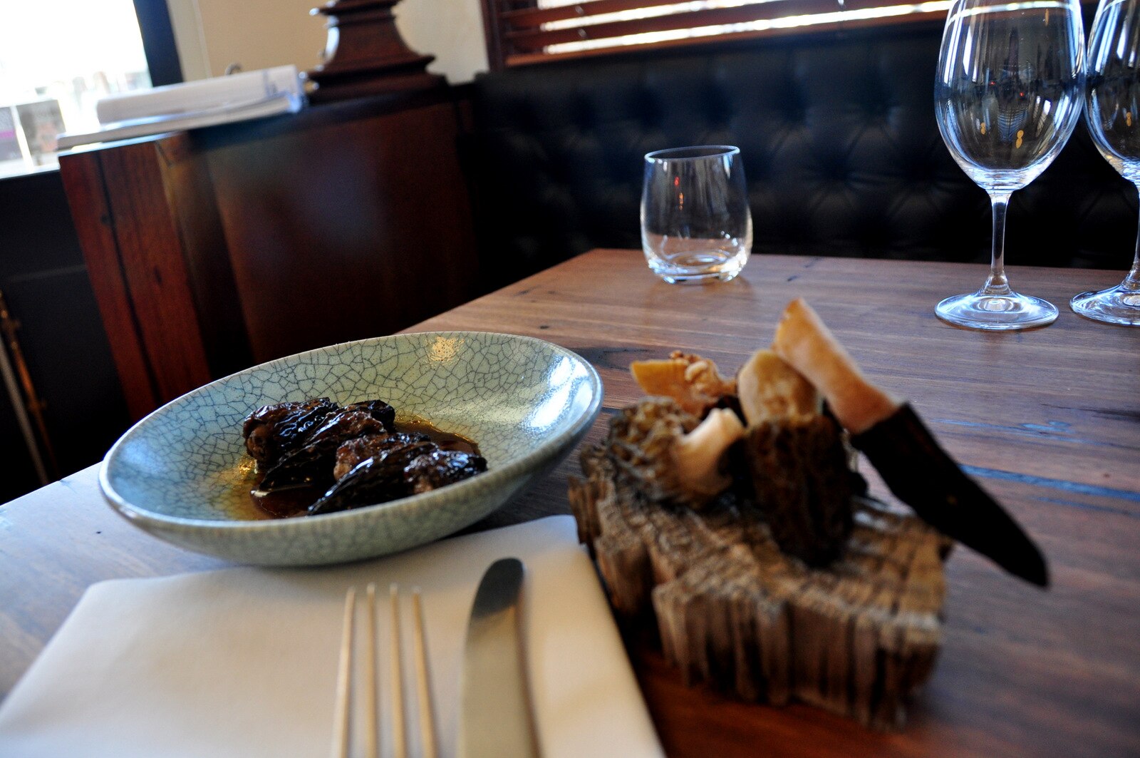 Recipe: Morel Mushroom, stuffed with duck liver pate, Pedro Ximenez