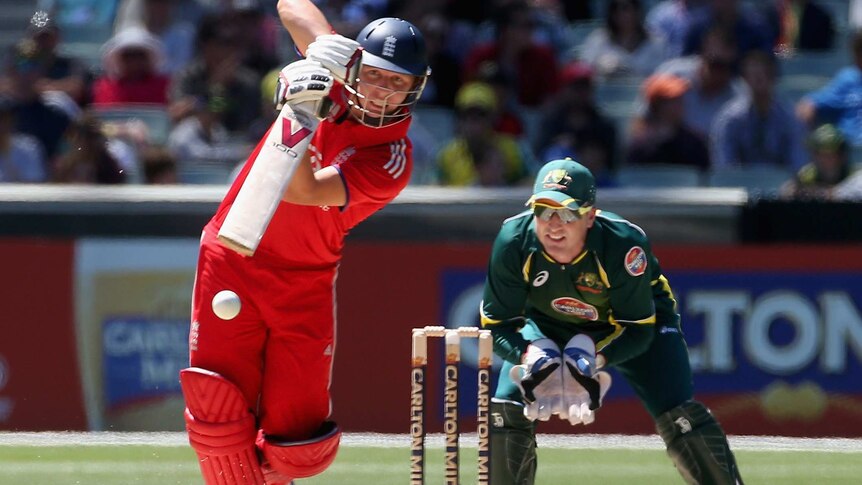 Ballance drives at the MCG