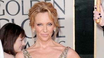 Actress Toni Collette arrives at the 67th Annual Golden Globe Awards