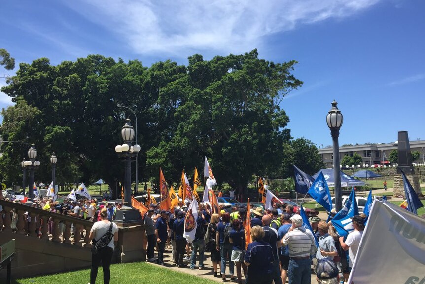 Unionist protest in Newcastle