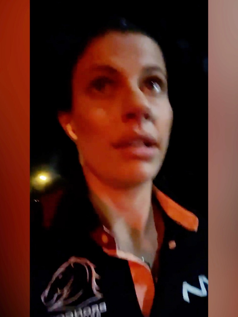 Footy fan Hayley Mabbett was sexually harassed on her way home from a game. She caught it on camera