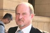 Adelaide lawyer Stephen McNamara outside court