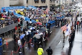The one-year anniversary of the 2013 Boston Marathon bombings in Boston, Massachusetts.